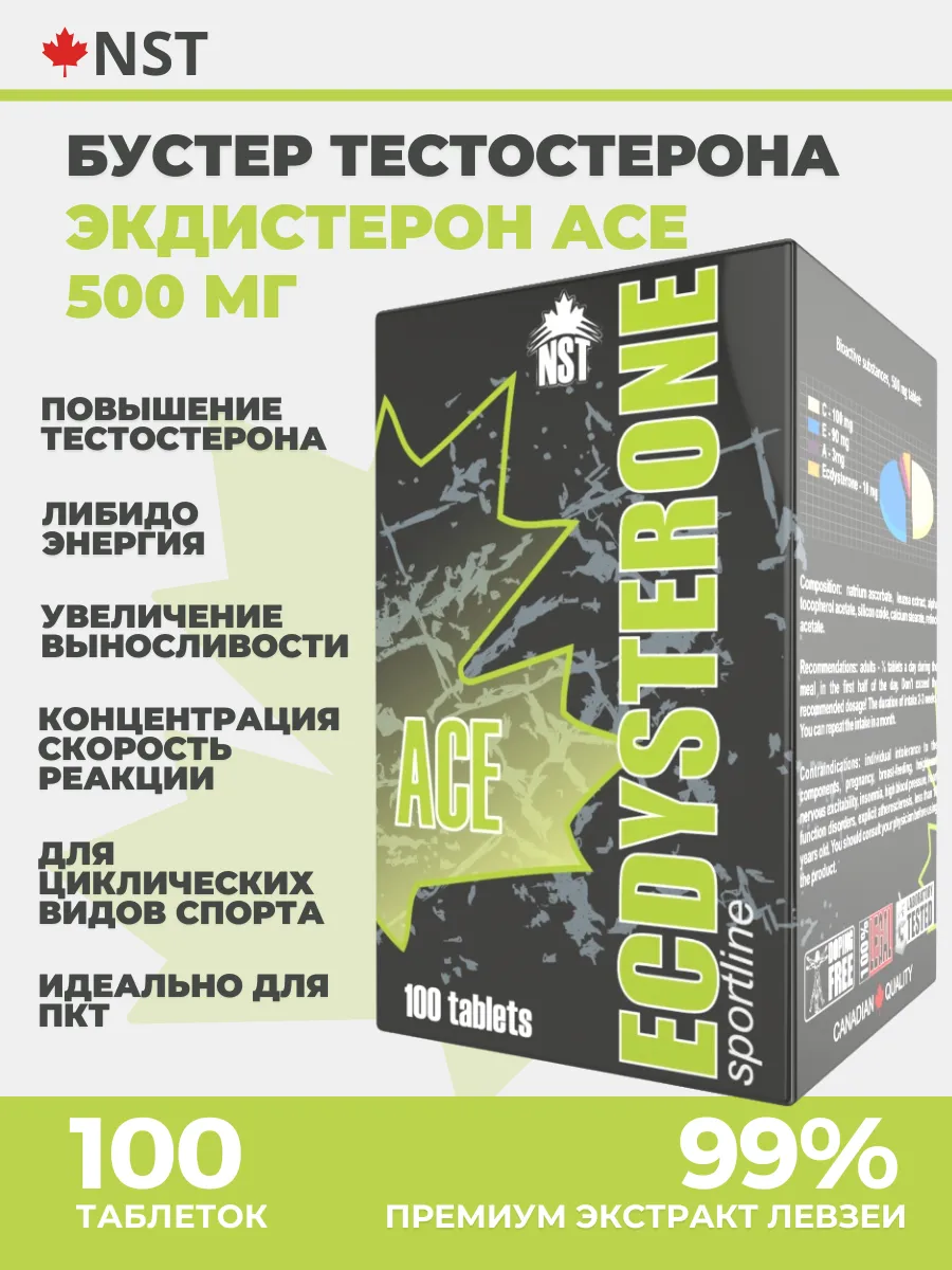 Экдистерон Ecdysterone ACE, бустер тестостерона