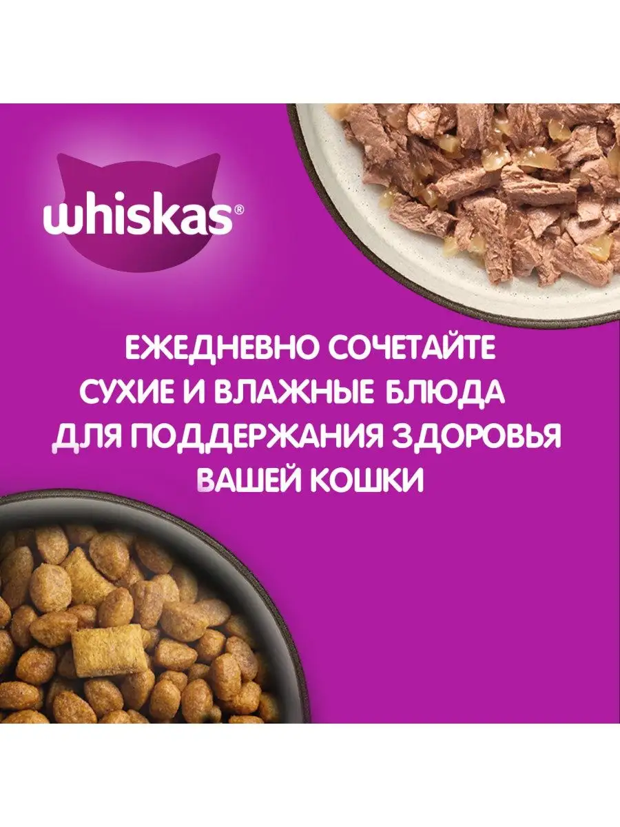 Сухой корм Whiskas для котят, с индейкой и морковью, 1.9кг Whiskas 11417103  купить в интернет-магазине Wildberries