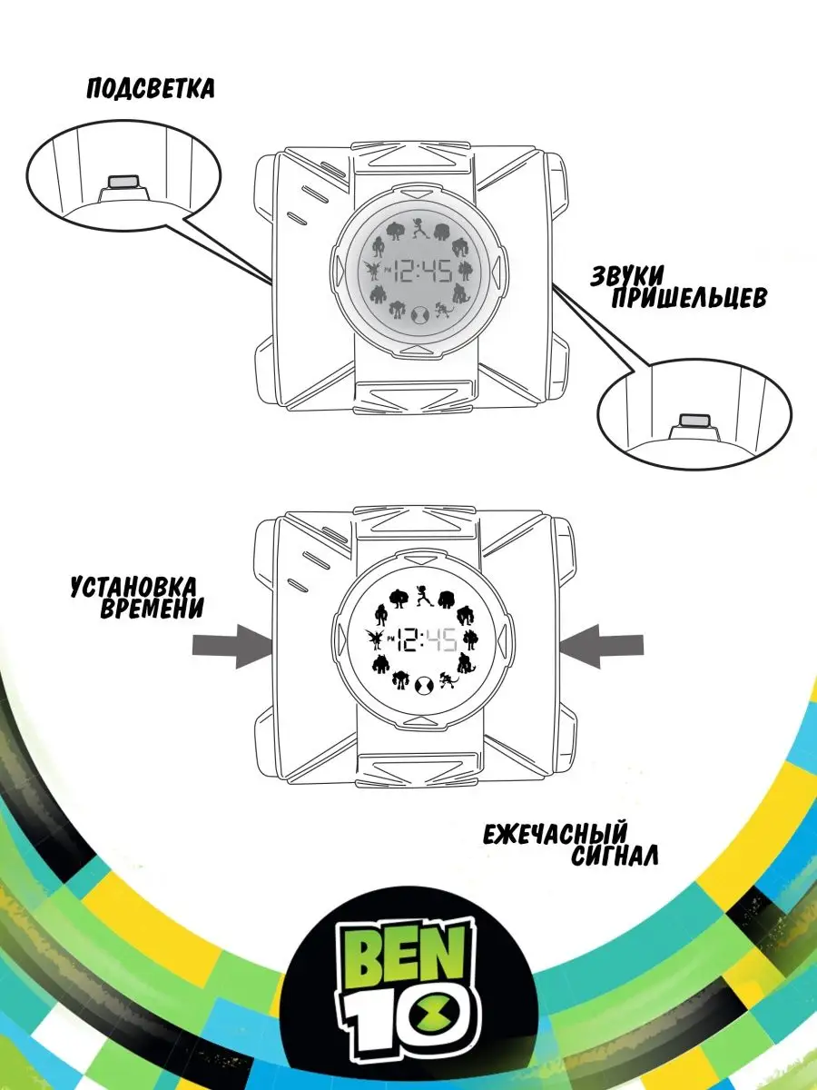 Игровой набор Часы Электронные Омнитрикс Бен 10 BEN 10 11454420 купить за  809 ₽ в интернет-магазине Wildberries