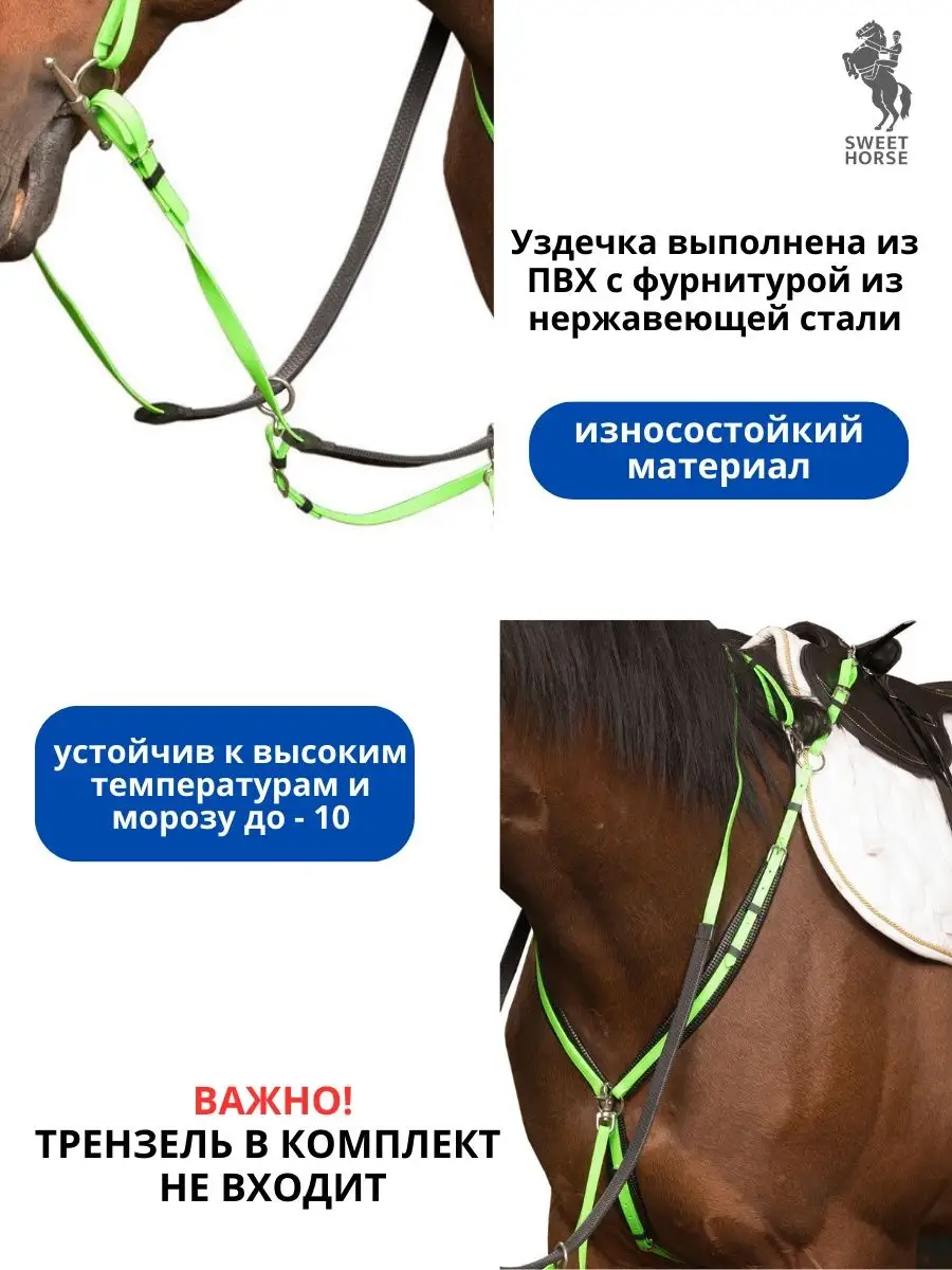 Сет - оголовье + повод + мартингал для лошадей Sweethorse 11463033 купить  за 9 105 ₽ в интернет-магазине Wildberries