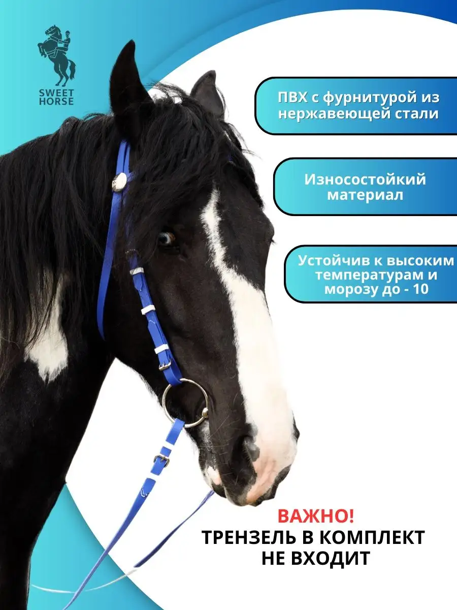 Комплект оголовье + повод для лошади Sweethorse 11463039 купить за 2 824 ₽  в интернет-магазине Wildberries