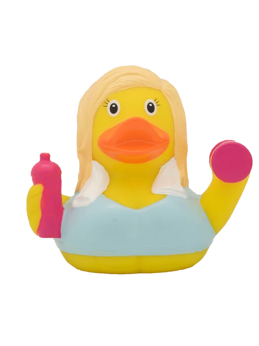 Funny Ducks Игрушка для ванны - сувенир Фитоняшка уточка, голубой, фото 3