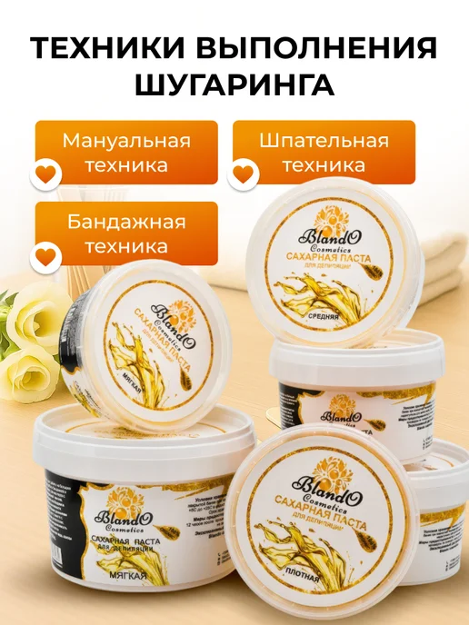 Blando Cosmetics Мягкая сахарная паста для депиляции 200 гр, 200 г, фото 4
