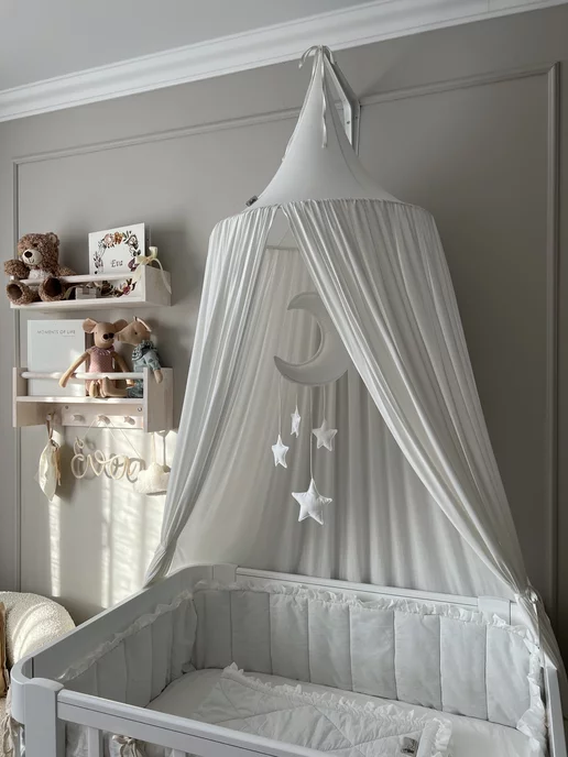 Sleep and Play Балдахин шатер на кроватку, белый, фото 5