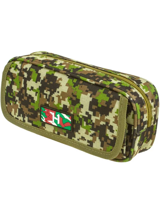 Brauberg Пенал школьный для мальчиков, 1 отделение, мягкий, Military, зеленый, фото 6