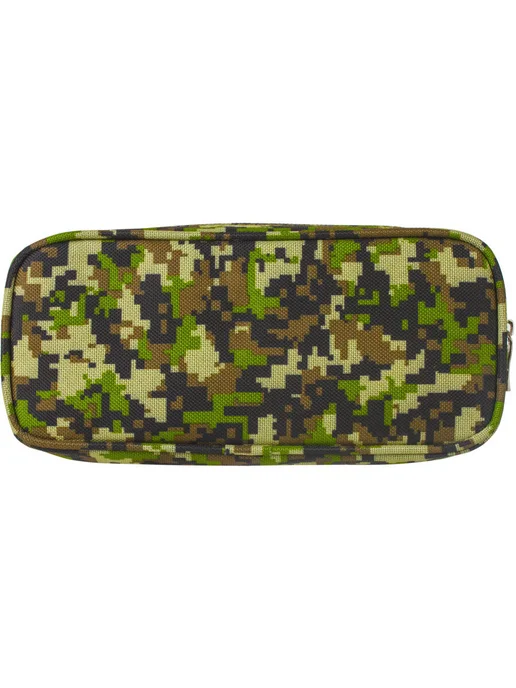 Brauberg Пенал школьный для мальчиков, 1 отделение, мягкий, Military, зеленый, фото 8