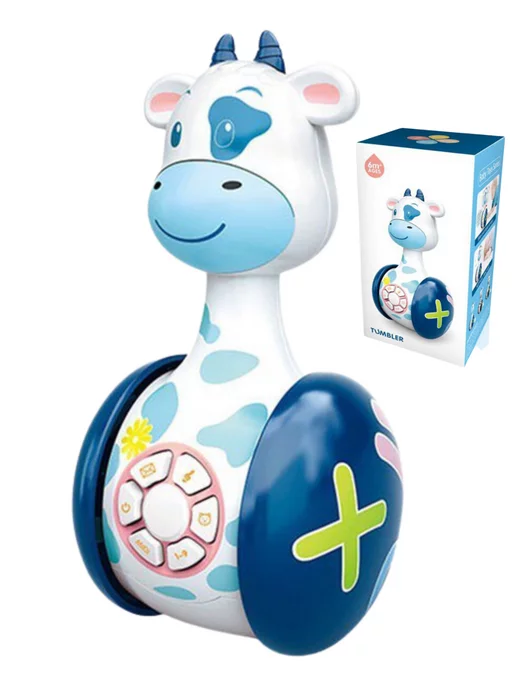 BOSSTOYS Развивающая неваляшка интерактивная игрушка, синий, фото 6