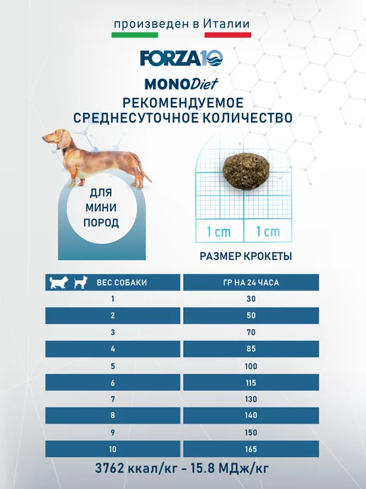 Сухой корм Forza 10 для собак, гипоаллергенный, мелкие, рыба, 1,5 кг, фото 4