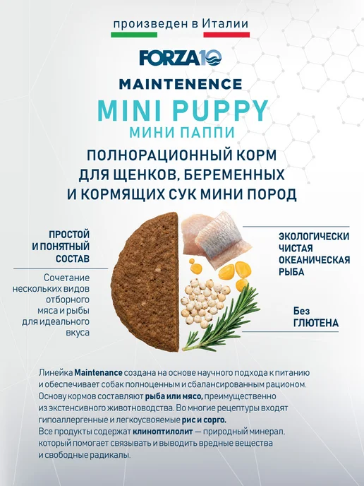 Сухой корм Forza 10 Кормящих для собак, мелкие, щенки, рыба, 2 кг, фото 2