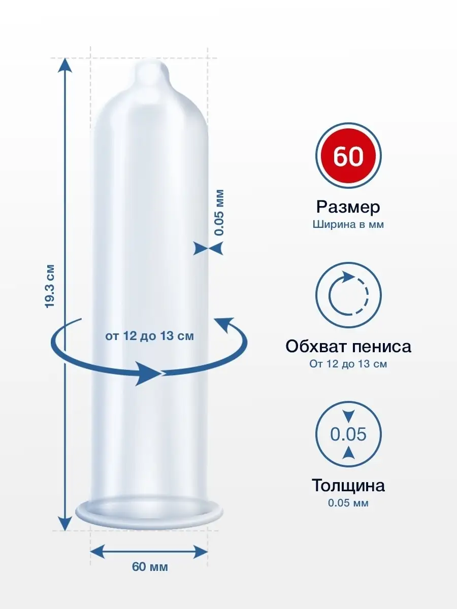 Презервативы большого размера 60 мм - 36 шт/ конфиденциальная упаковка  MY.SIZE 11580626 купить в интернет-магазине Wildberries