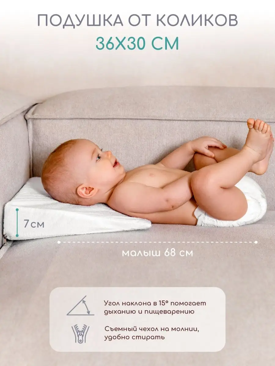 Подушка (позиционер) для новорожденных от коликов AmaroBaby 11619464 купить  за 884 ₽ в интернет-магазине Wildberries