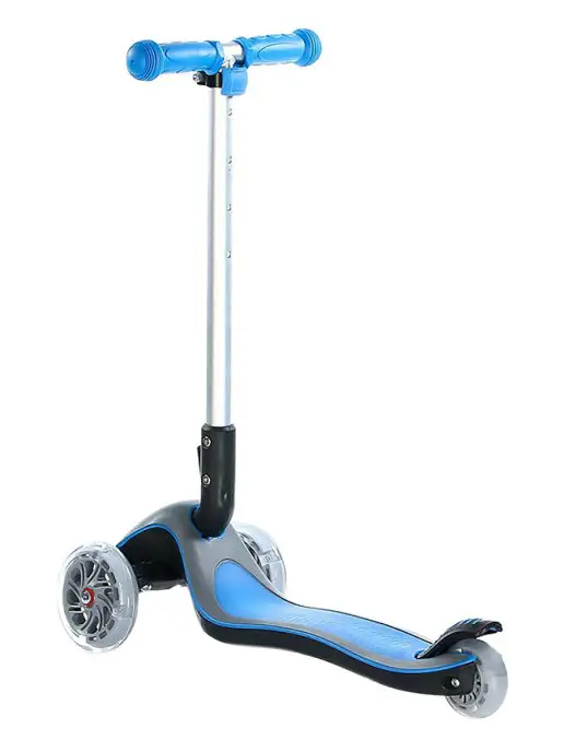 Funny Scoo Самокат Glow FL MS-945 c подсвечивающейся декой, синий, фото 2