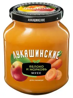 Десерт -мусс яблоко морковь 370г Лукашинские 11653395 купить за 187 ₽ в интернет-магазине Wildberries