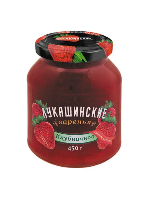 Лукашинские Варенье клубничное 450 г, 450 г, фото 2