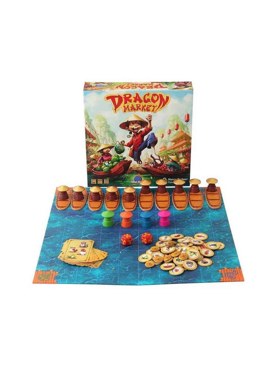 Настольная игра Драконий рынок (Dragon Market) Blue orange 11655923 купить  в интернет-магазине Wildberries