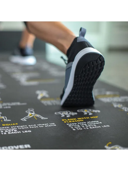 SKLZ Коврик для йоги и фитнеса нескользящий Trainer Mat Sport, черный, фото 8