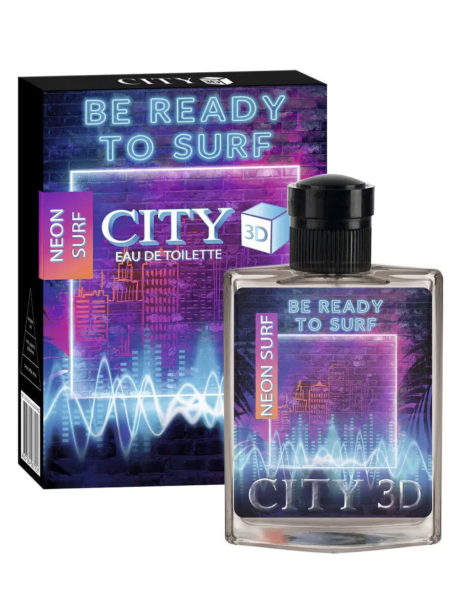 Духи мужские Neon Surf для подростков мальчиков, 90 мл. CITY PARFUM  11670164 купить за 452 ₽ в интернет-магазине Wildberries