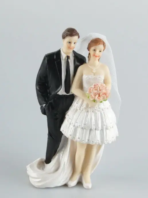 Фигурка жениха и невесты на торт - 59 фото