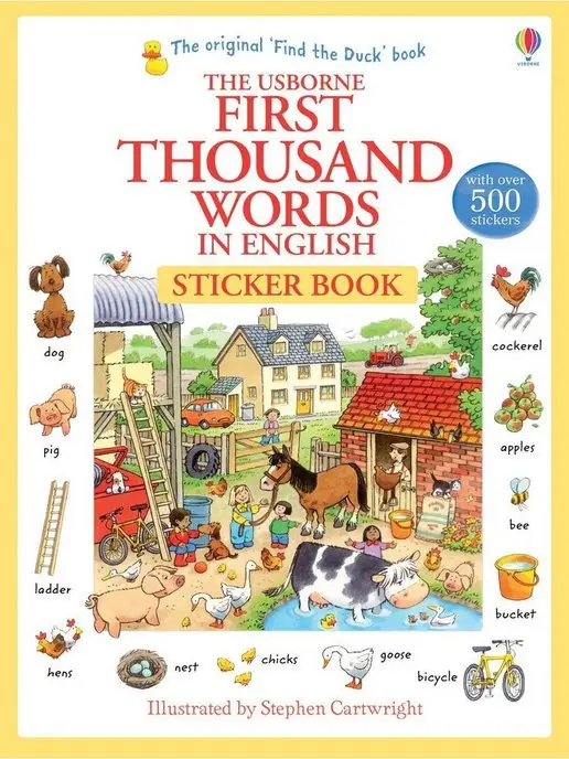 Usborne First Thousand Words in English Sticker