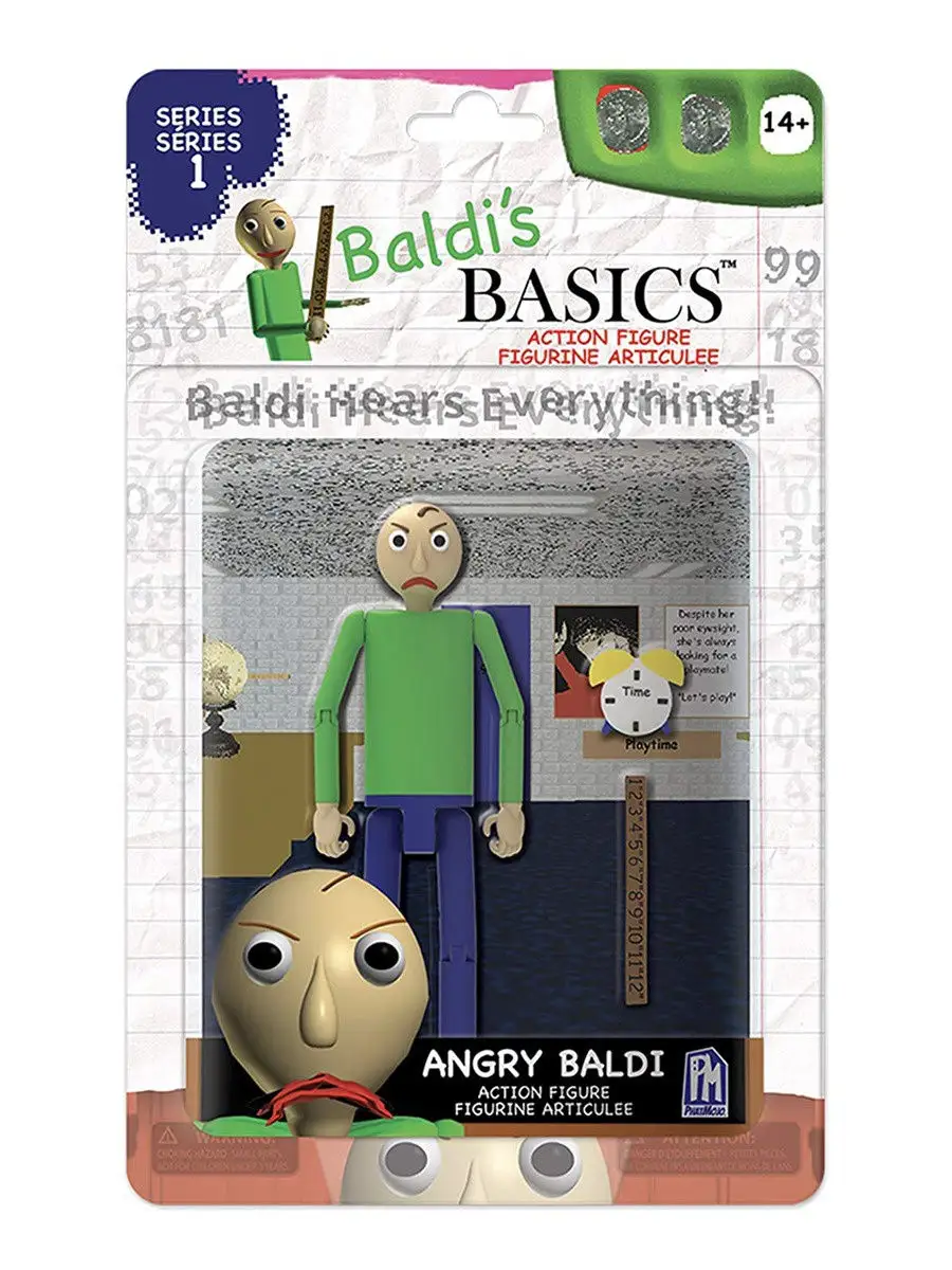 Подвижная фигурка Балди (Baldi) из игры Baldis Basics PhatMojo 11722539  купить в интернет-магазине Wildberries