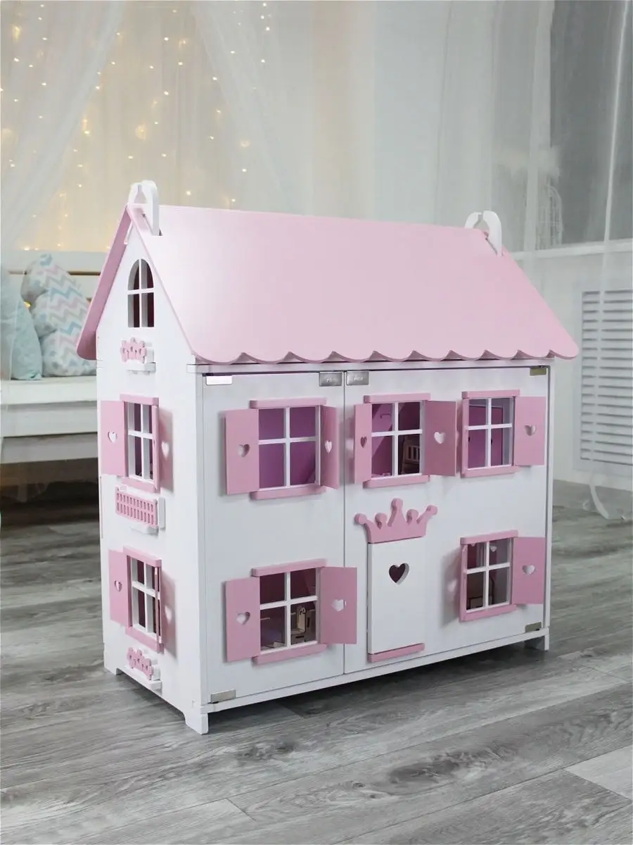 Кукольный дом большой играй и развивайся Little Wood Home 11749019 купить  за 10 175 ₽ в интернет-магазине Wildberries