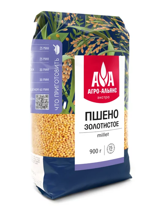 Агро-Альянс Пшено золотистое Классик 800г, 900 г, фото 2