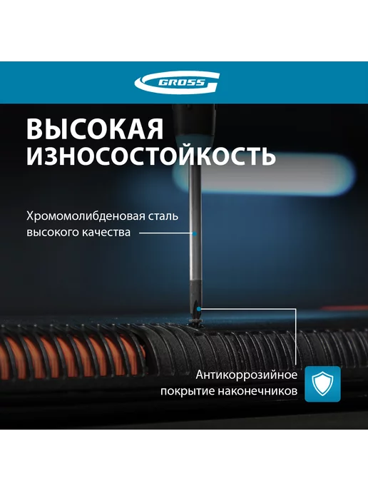 GROSS Набор отверток для точных работ, 6 шт, в боксе, 13347, 6 шт, фото 2