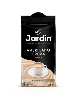 Кофе молотый Americano Crema, 250 г Jardin 11780258 купить за 327 ₽ в интернет-магазине Wildberries