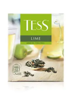 Чай зеленый Lime, в пакетиках, 100 шт TESS 11780329 купить за 283 ₽ в интернет-магазине Wildberries