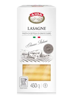 Макаронные изделия Lasagne Лазанья 450г AIDA 11781097 купить за 123 ₽ в интернет-магазине Wildberries