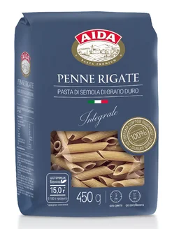 Макароны AIDA цельнозерновые Penne Rigate/Перья 450г AIDA 11781117 купить за 75 ₽ в интернет-магазине Wildberries