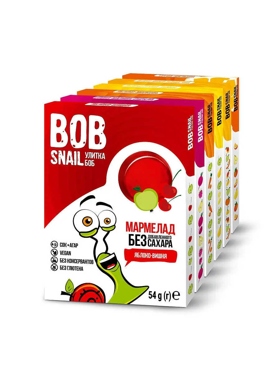 Набор фруктового мармелада Bob Snail (Улитка БОБ) 6x54 гр Bob Snail  11787556 купить в интернет-магазине Wildberries