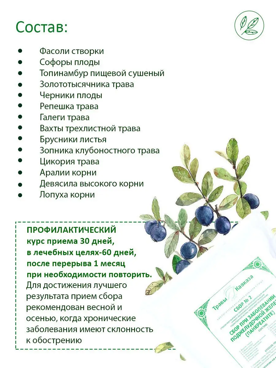 Травяной сбор при заболевании поджелудочной железы KAMCHATKA 11815388  купить в интернет-магазине Wildberries