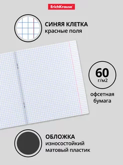 Тетрадь общая в съемной пластиковой обложке FolderBook 4 шт
