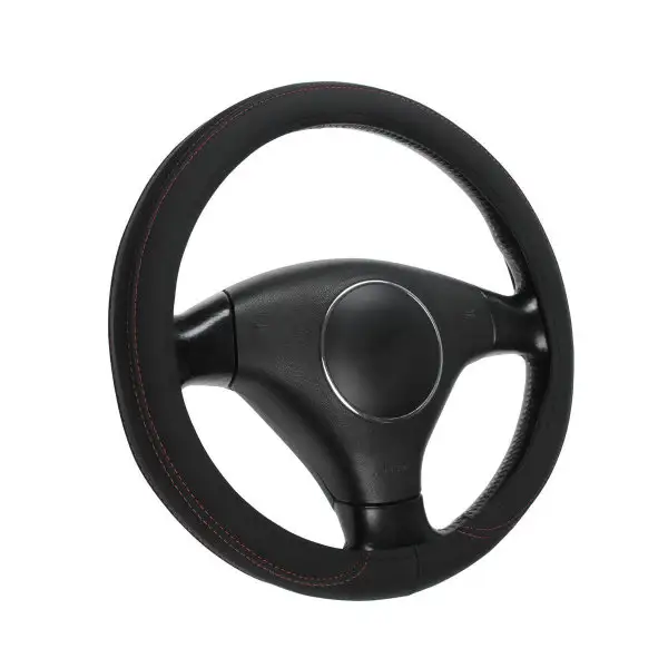 Оплетка Cartage, кожа PU, перфорация, 38 см, черный