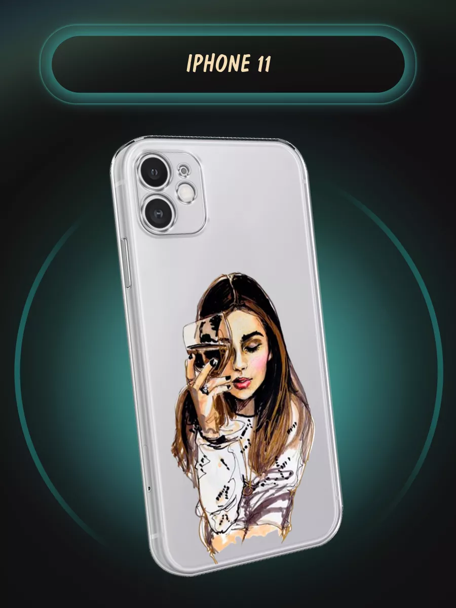 Чехол на iPhone 11 с рисунком Case Place 11825440 купить в  интернет-магазине Wildberries