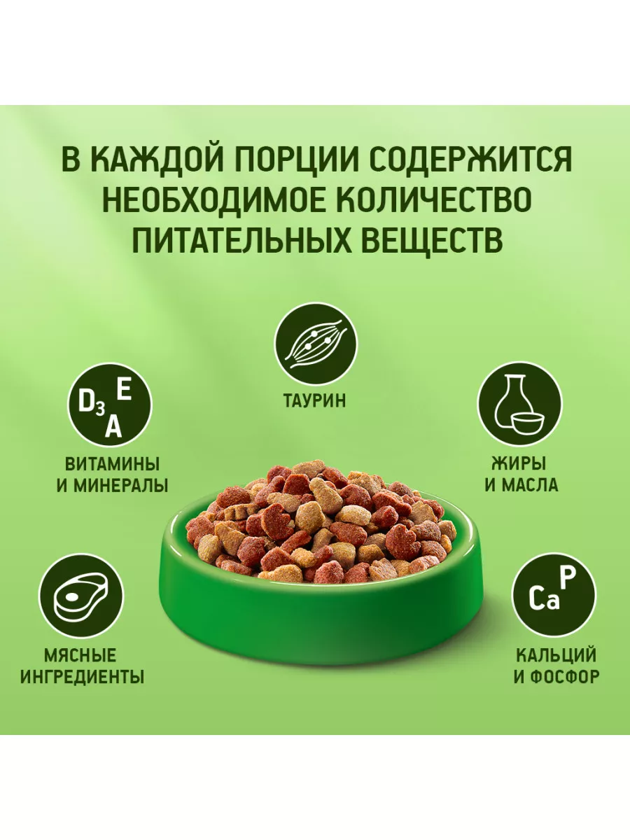 Сухой корм Kitekat для взрослых кошек, Мясной Пир, 1.9кг Kitekat 11844788  купить в интернет-магазине Wildberries