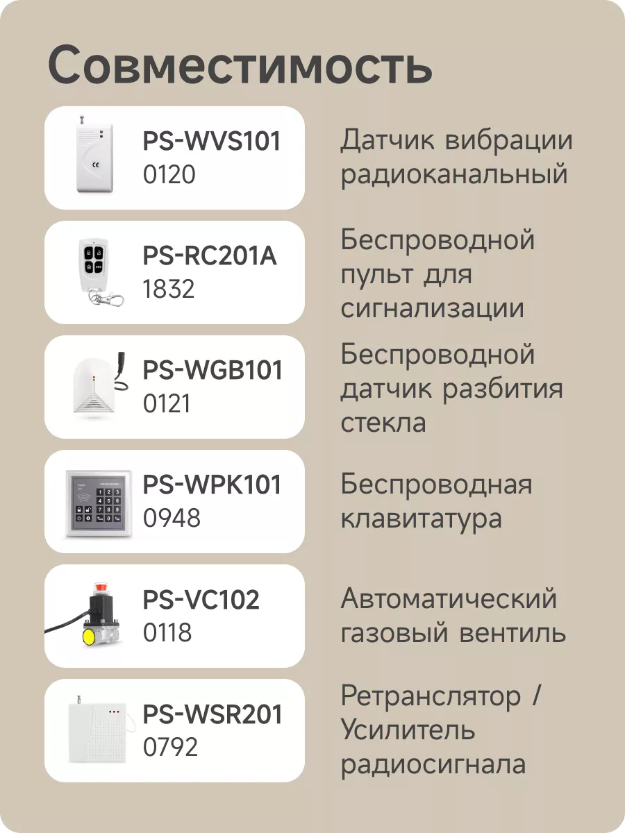 Беспроводная охранная GSM сигнализация Страж Стандарт PS-link 11879011  купить за 5 420 ₽ в интернет-магазине Wildberries