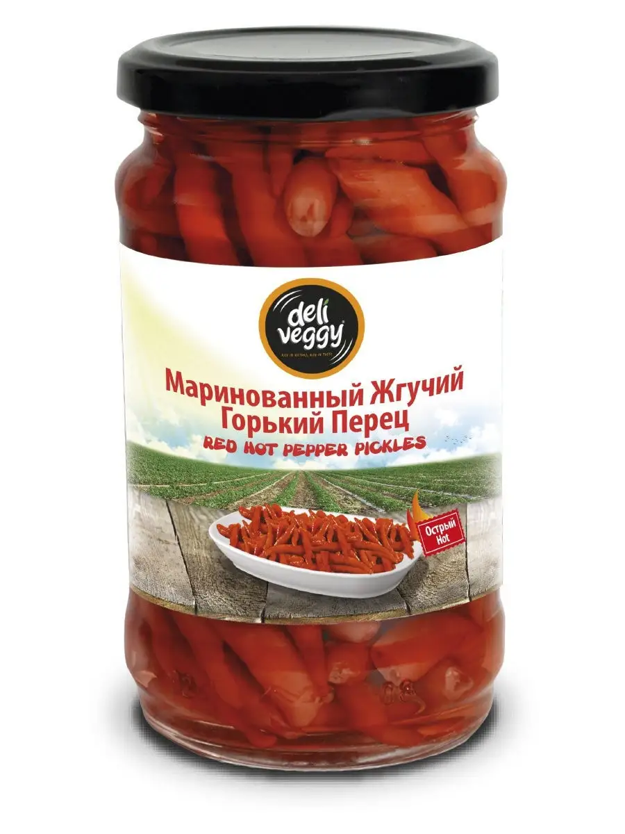 Маринованный красный горький перец Deli Veggy 320 мл Deli Veggy 11915703  купить в интернет-магазине Wildberries