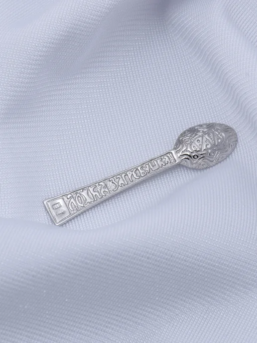 Серебряный Дом Ложка кошельковая серебро 925, серебристый, фото 3