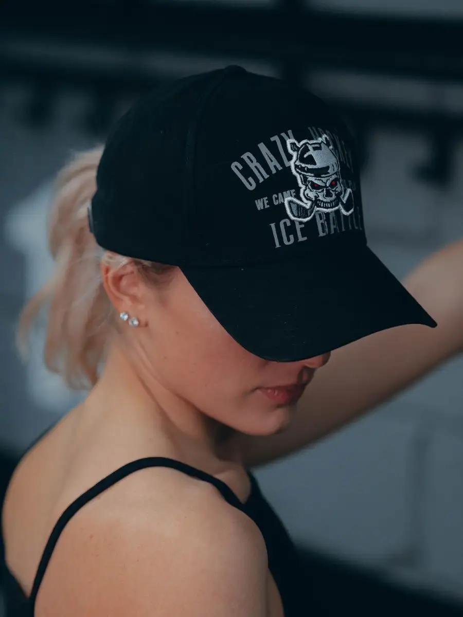 Бейсболка мужская/женская Crazy Hockey