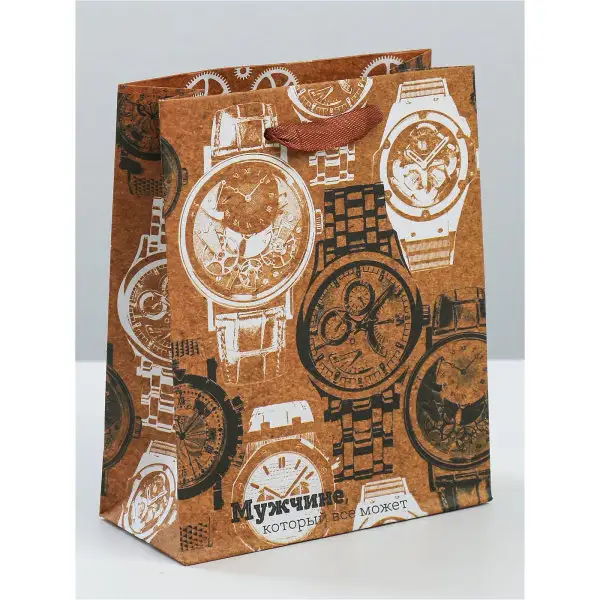 Пакет вертикальный крафтовый 12 х 15 х 5.5 см