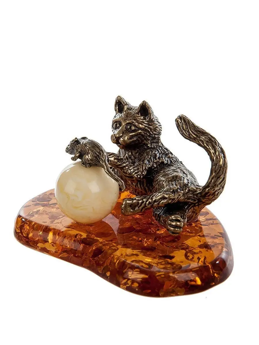 Фигурка "Кошка с мышкой"