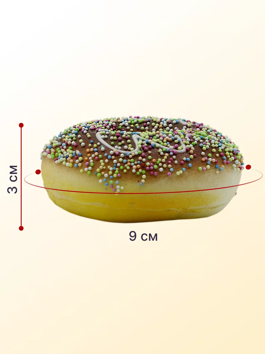 Муляж Пончик искусственный 9x9x3 см ArteNuevo 11986079 купить в  интернет-магазине Wildberries