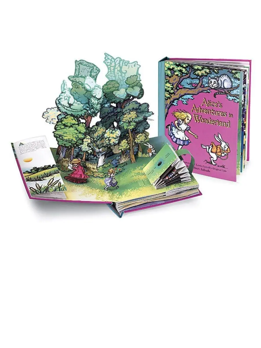 Alice in Wonderland Алиса в стране чудес Книга панорама Simon&Schuster UK  12005259 купить за 3 276 ₽ в интернет-магазине Wildberries