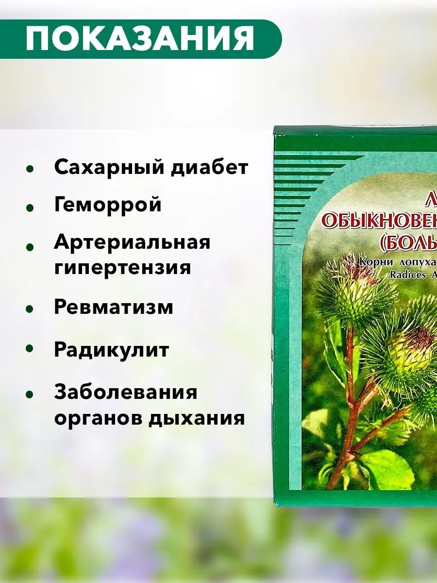 Лопух обыкновенный (большой), корни, сбор ХОРСТ 12006492 купить за 143 ₽ в  интернет-магазине Wildberries