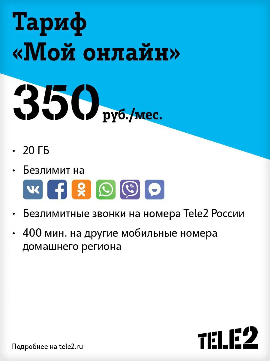 SIM-карта Tele2. Тарифный план 