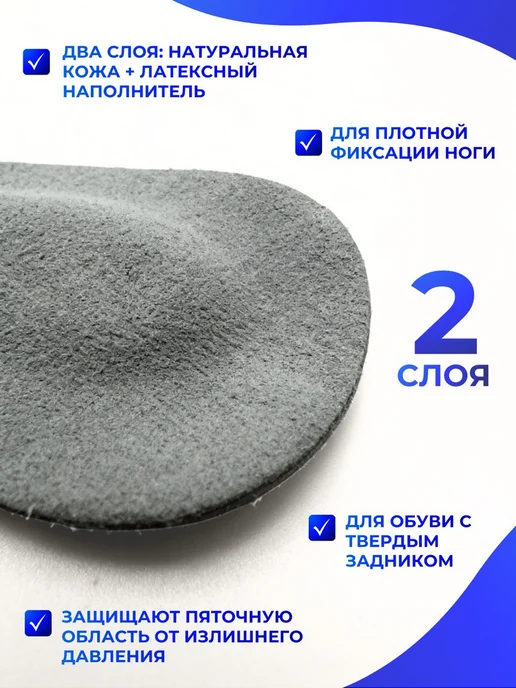 Пяткоудерживатели силиконовый- вкладыш напяточник, кожаный для туфель от, фото 2