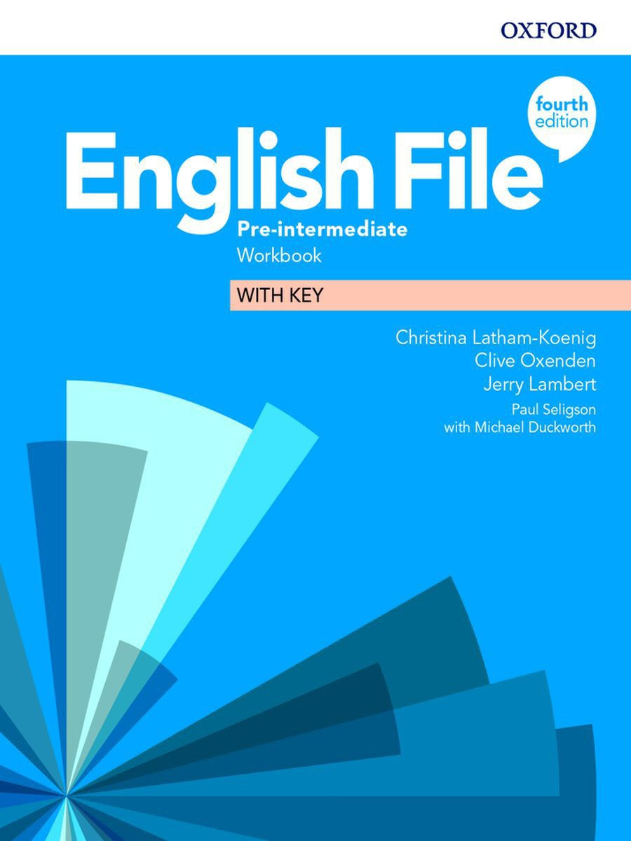 English File 4 ed Pre-Intermediate Workbook with key тетрадь Oxford  University Press 12029996 купить за 1 202 ₽ в интернет-магазине Wildberries