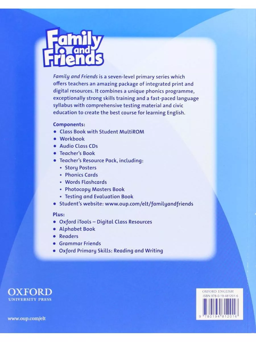 Family & Friends 1 Workbook рабочая тетрадь первое издание Oxford  University Press 12030045 купить за 2 408 ₽ в интернет-магазине Wildberries